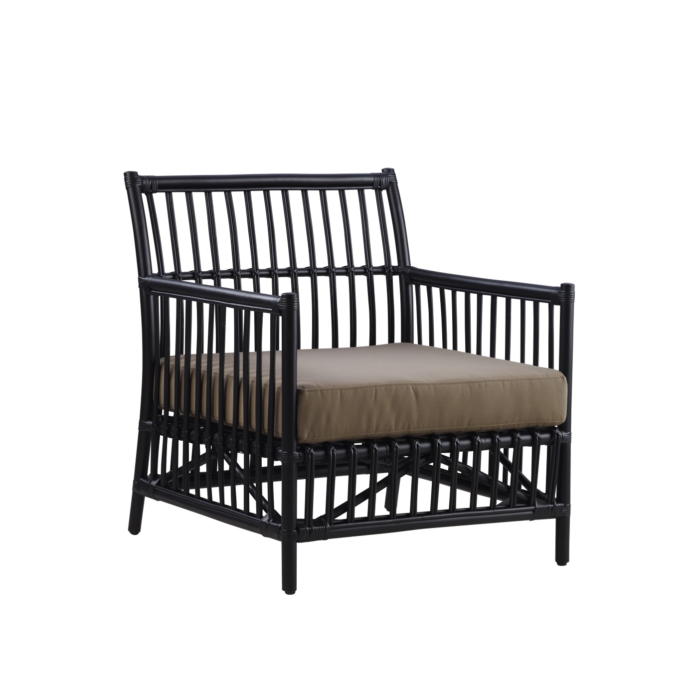 Caroline lounge chair svart rotting Sika-Design