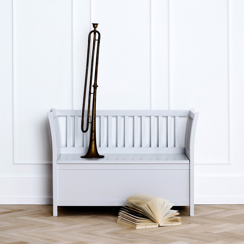 Oliver Furniture Förvaringsbänk för barn / grå