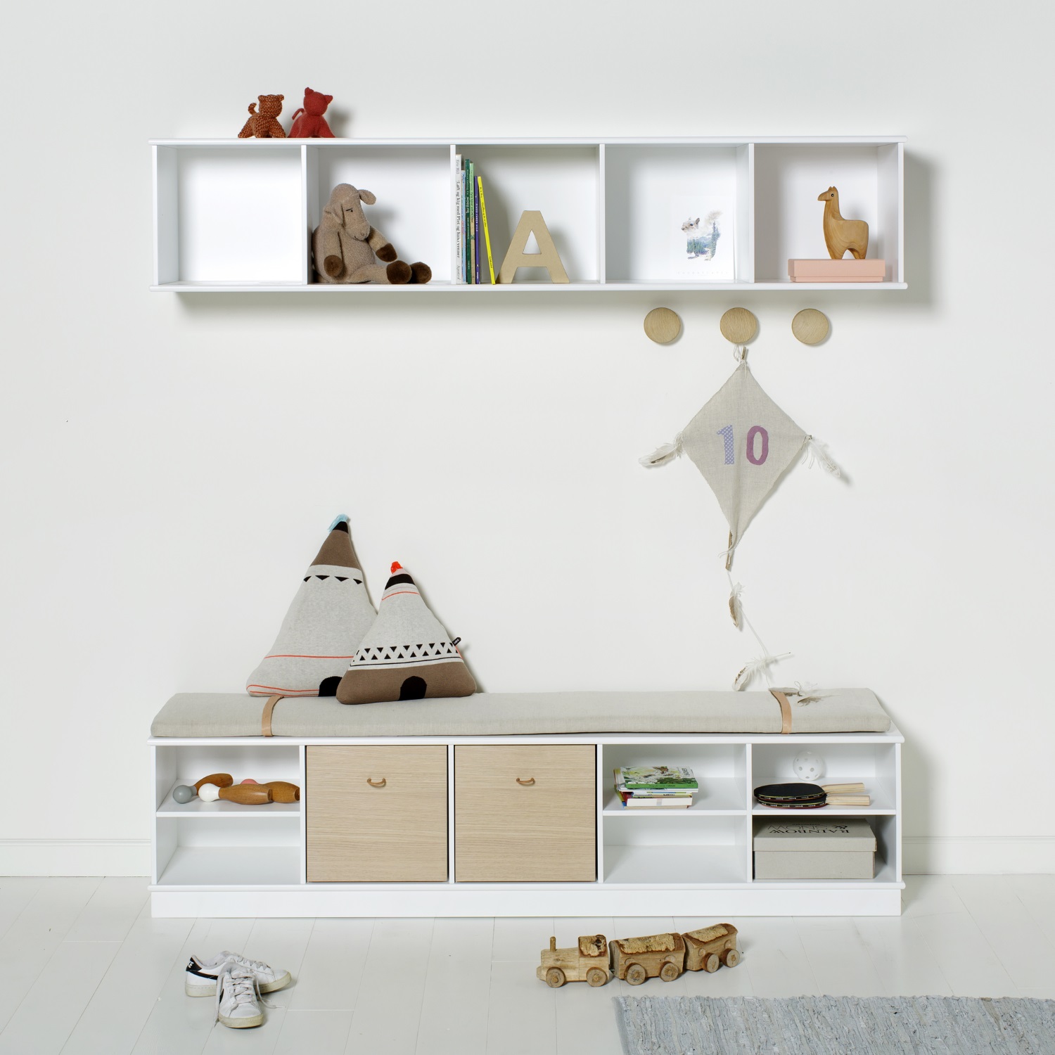 bokhylla vägg ~ wood horisontal hylla 5 x 1 för vägg, oliver furniture bokhylla vägg ~ wood horisontal hylla 5 x 1 för vägg, oliver furniture