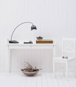 Oliver Furniture Konsolbord-Skrivbord / vit 091012