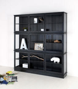 Oliver Furniture Vitrinskåp, svart 091425