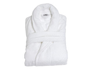 Morgonrockar & badrockar - AppleHeart ELEGANT hotellbadrock unisex, vit
