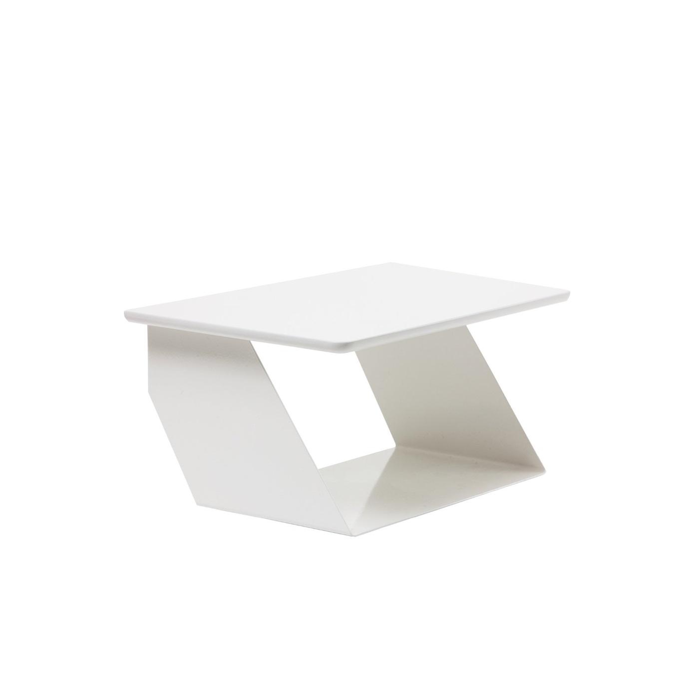 Edgy white sängbord, Maze