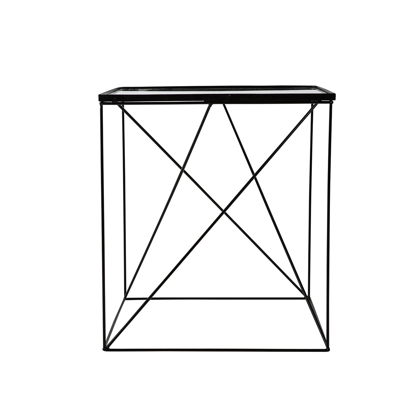 Sidobord SIDE TABLE ALEXIS svart, ByON