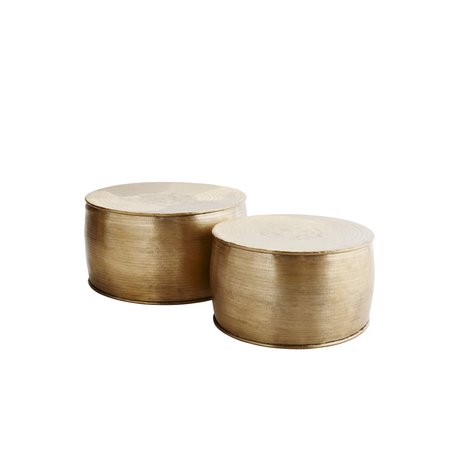 Coffeetables 2-set mässing, Madam Stoltz Coffeetables 2-set mässing, Madam Stoltz