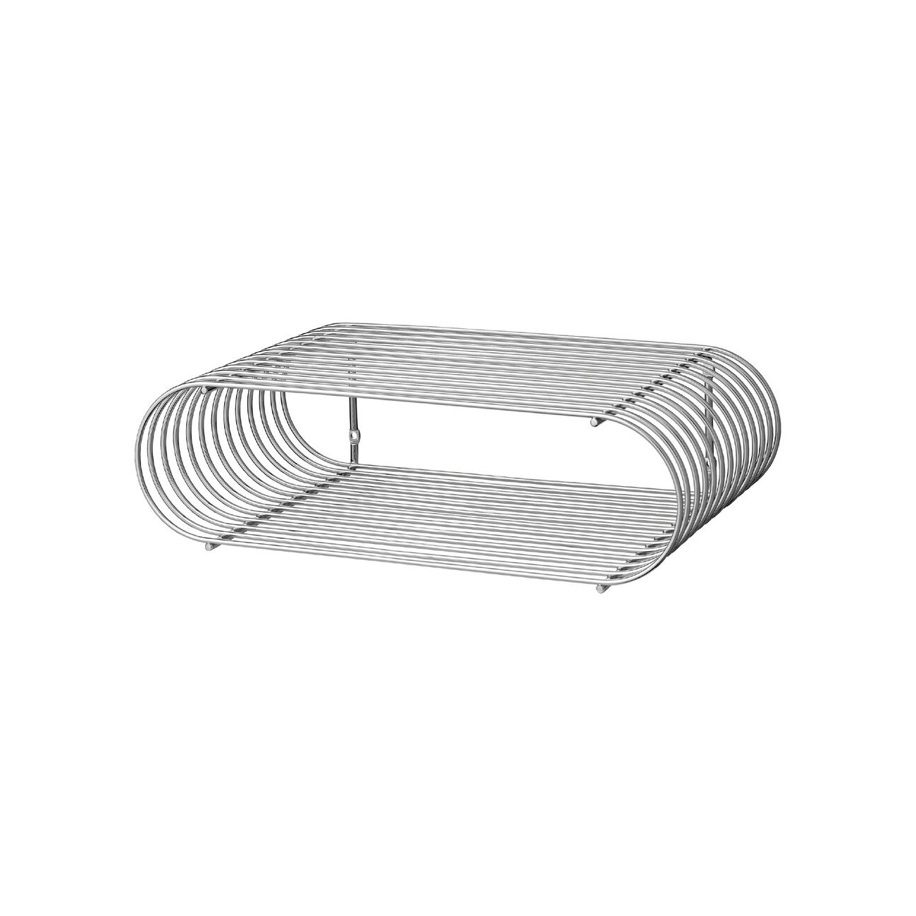 CURVA wire shelf silver, AYTM
