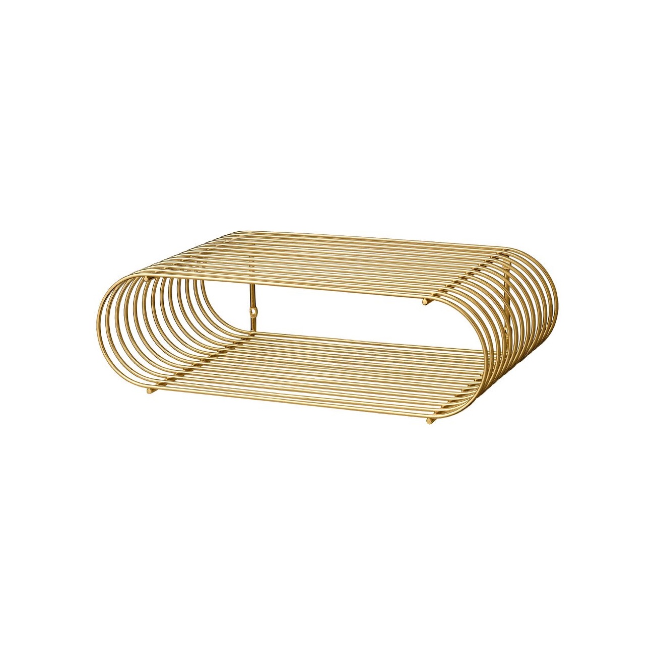 CURVA wire shelf gold, AYTM