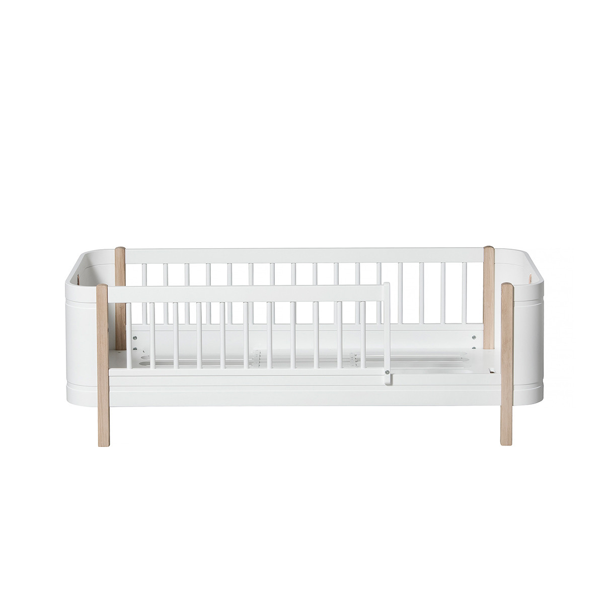 Juniorsäng Mini+ vit/ek, Oliver Furniture