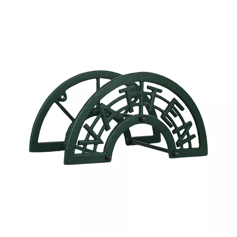 Slanghållare fasad gjutjärn grön