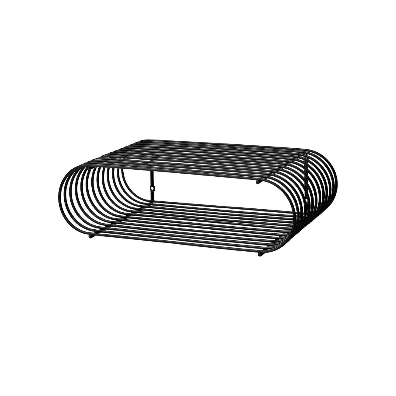 CURVA wire shelf black, AYTM