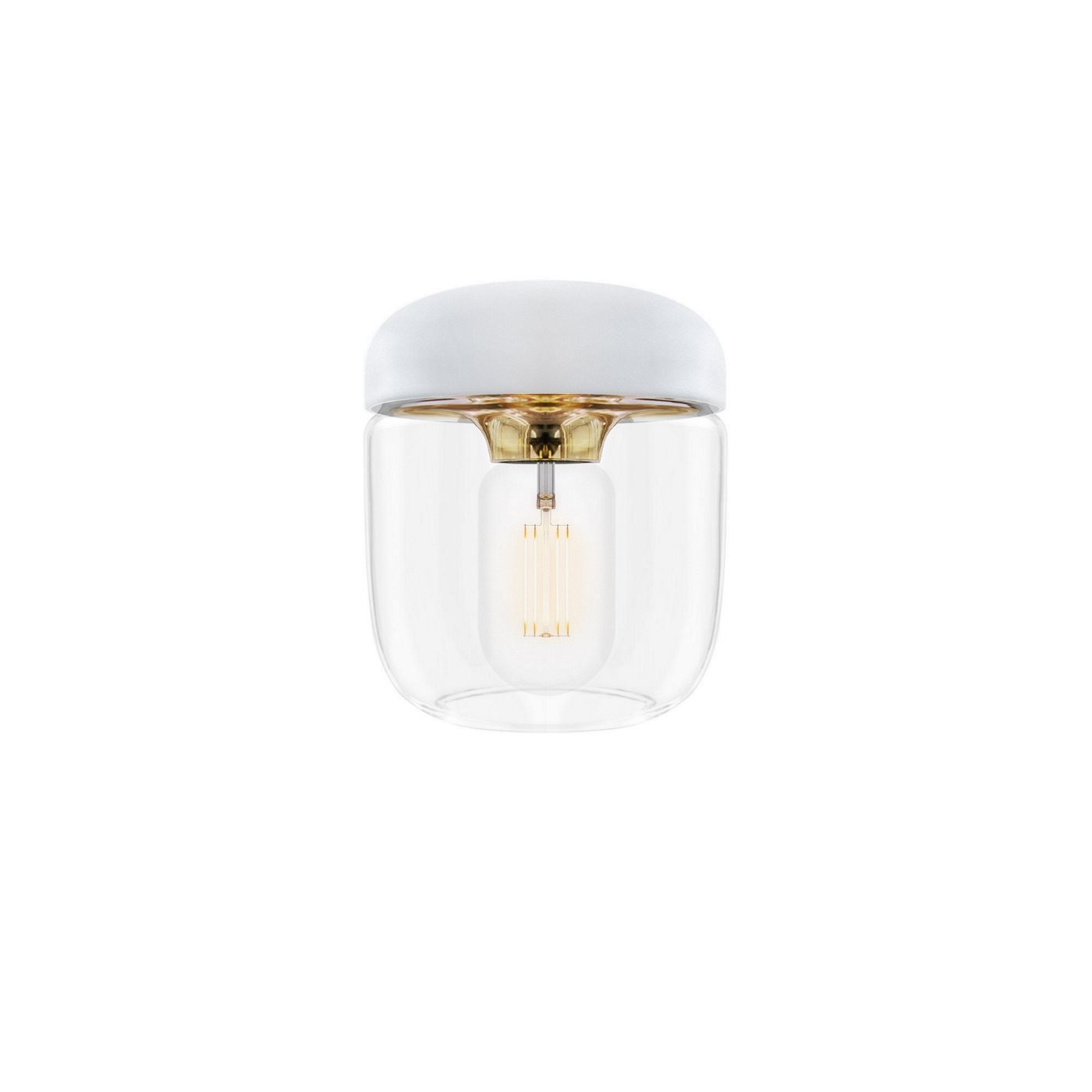 Acorn lampa white brass, Vita