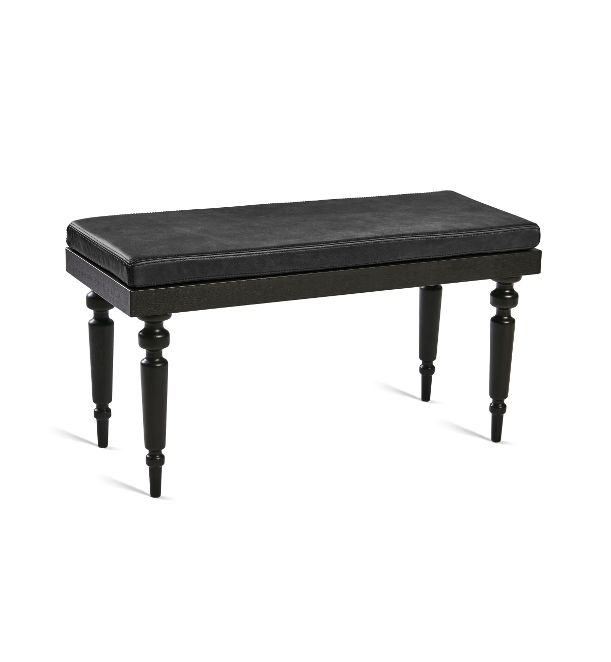 Nomad bänk 90 cm med läderdyna, Mavis