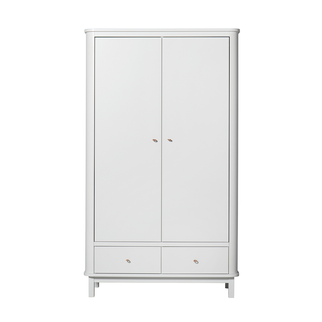 Garderob 2 dörrar Wood vit/ vit, Oliver Furniture Garderob 2 dörrar Wood vit/ vit, Oliver Furniture