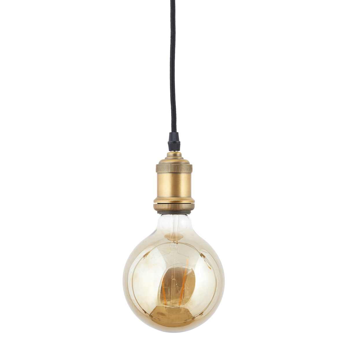 Stor LED Ø125mm lampa tonat glas, House Doctor