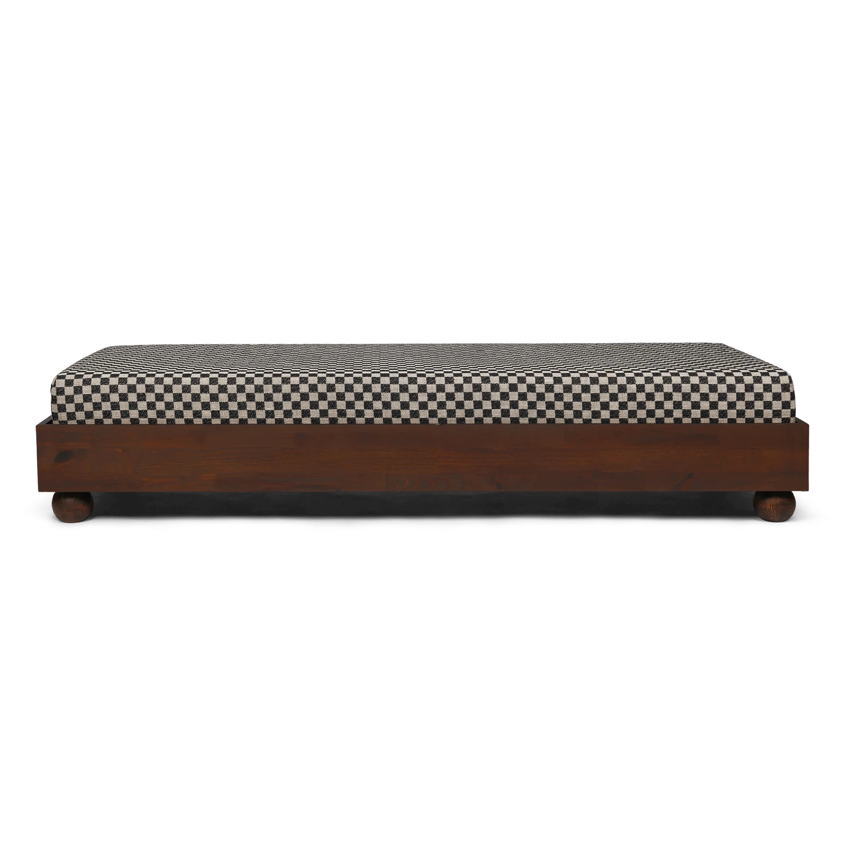 Rum Daybed Check – Dark Stained/Sand/Black