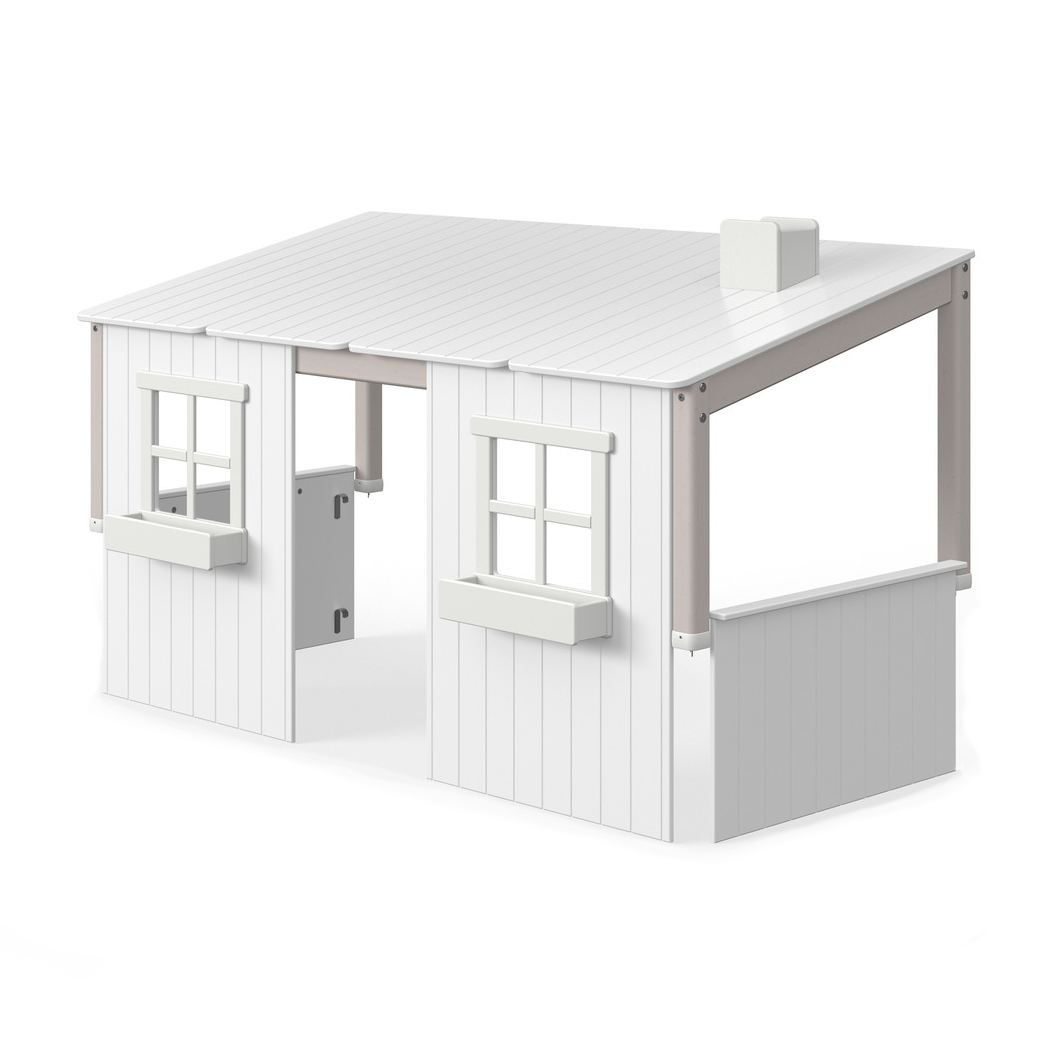 Sänghus CLASSIC house 200 cm vit/grå Flexa