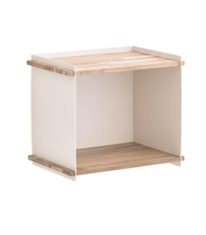BOX WALL teak vit/ aluminium, Cane-line BOX WALL teak vit/ aluminium, Cane-line