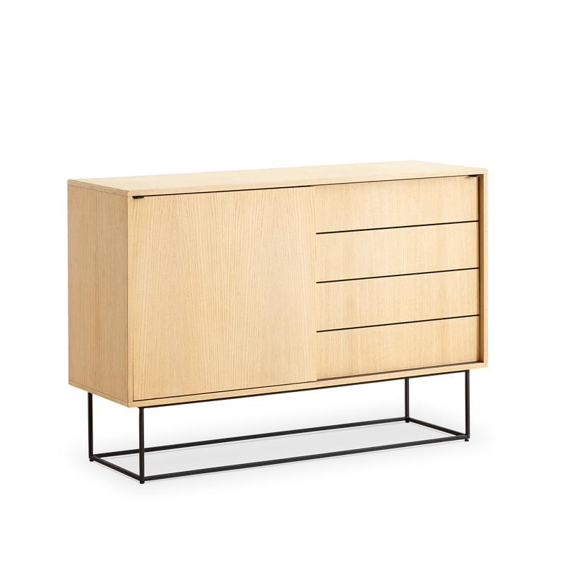 Virka Sideboard 120 cm hög ek Woud