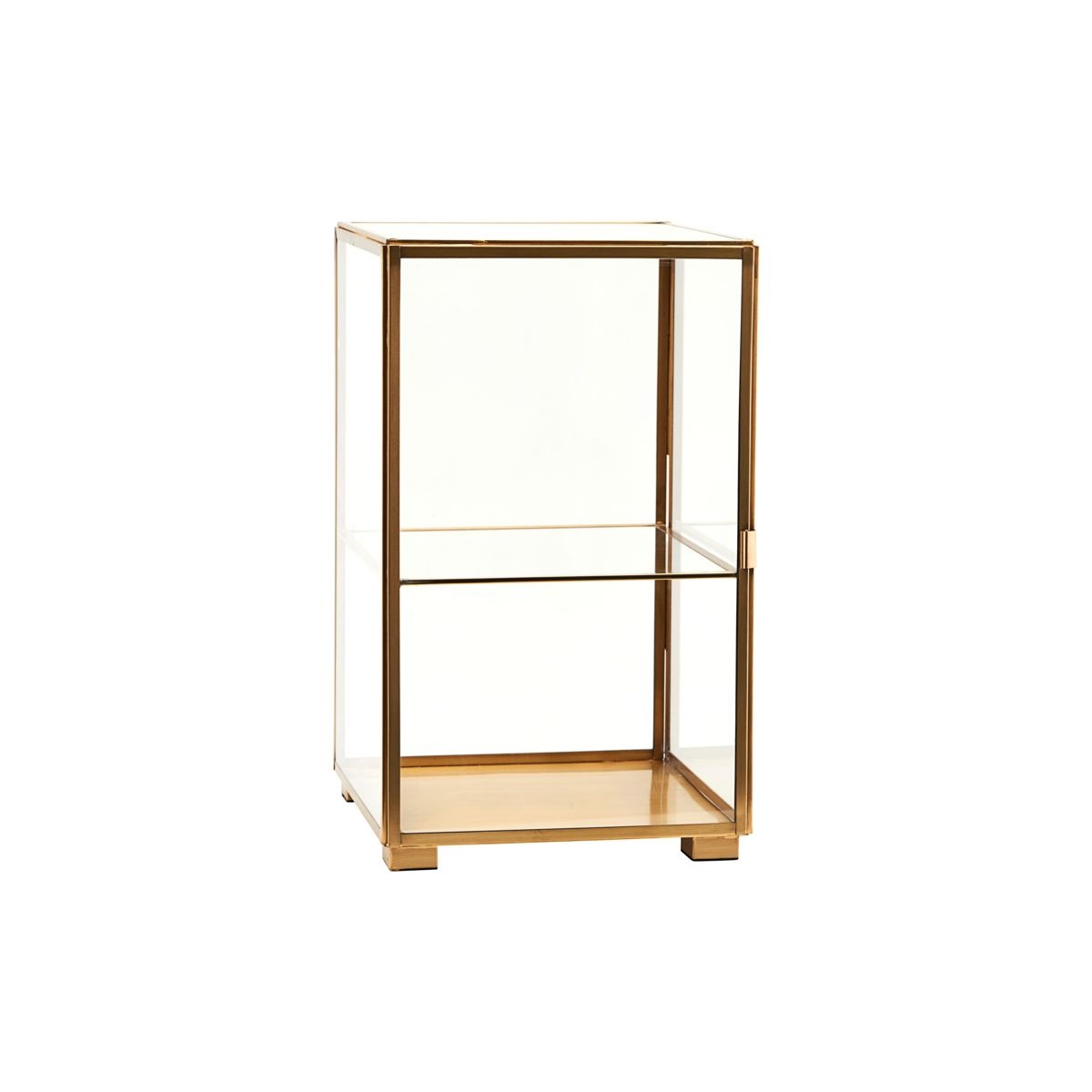 Litet displayskåp mässing höjd 41 cm, House Doctor