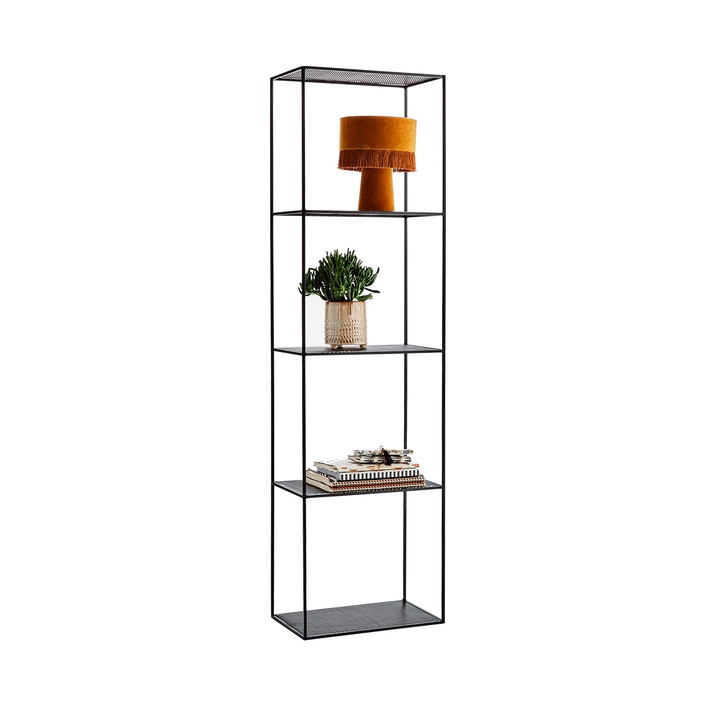 Metallhylla hög STANDING SHELF svart, Madam Stoltz Metallhylla hög STANDING SHELF svart, Madam Stoltz