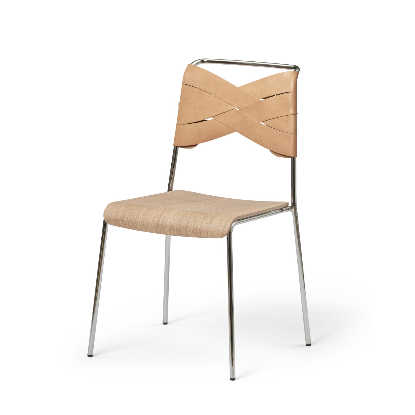 Torso Chair krom ek/ natur Design House