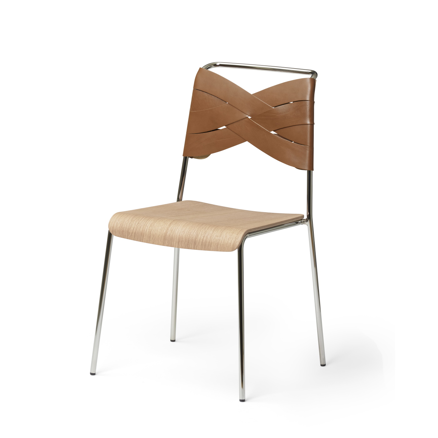 Torso Chair krom/ ek/ cognac Design House